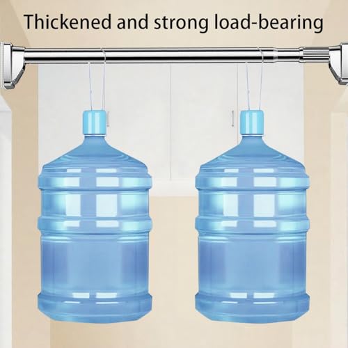 Tringle réglable sans perçage en acier inoxydable pour placard