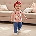 Newborn Infant Baby Girl Cardigan Button Down Knit Sweatshirt Toddler Lightweight Sweater Easter Spring Outfits (Strawberry Pink, 18-24 Months)