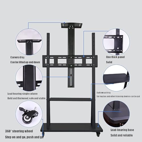 Soporte móvil para TV con carrito integrado miniatura 2