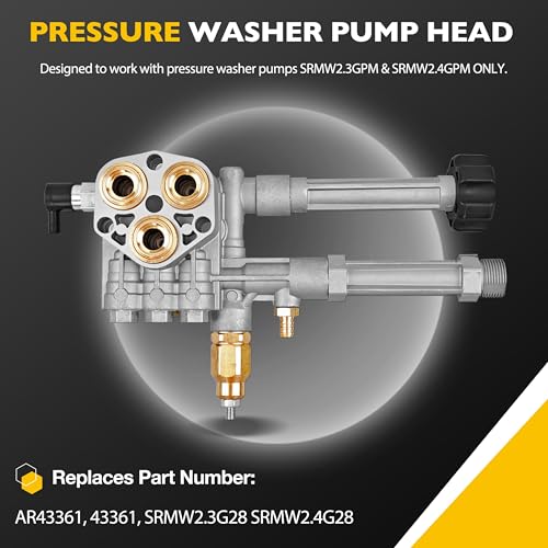 image for Gledewen AR43361, 43361 Complete Pump Head with Unloader & Installed T