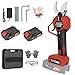 Forbici Potatura Elettriche-40mm Cesoie Potatura Elettriche Professionali Con 2 21V/2000 mAh Batteria-Forbici a batteria da potatura per potatura per Giardinaggio Albero da Frutta Delle Viti