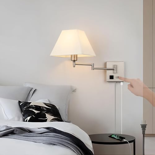 Aplique de pared LED ajustable para esquinas oscuras con cable largo de 1.2m e interruptor
