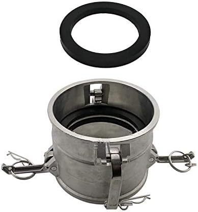 Aluminum Cam and Groove Hose Fitting Type DD 2" with Spool Coupler, with 1 PCS Camlock Gasket Fitting (2“)