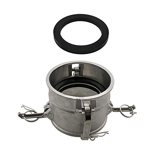 Aluminum Cam and Groove Hose Fitting Type DD 2" with Spool Coupler, with 1 PCS Camlock Gasket Fitting (2“ DD)