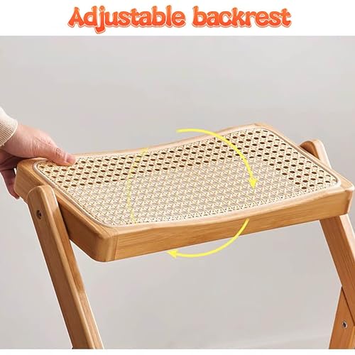 Chaise en rotin de bambou robuste au design compact et durable