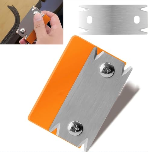 Yuentoen Coupe-bordure avec 1 lame de rechange, coupe-bordures, outils de travail du bois, rabot manuel, coupe-bordures, bordures en bois, coupe-bordures, rabot à une main pour PVC ABS