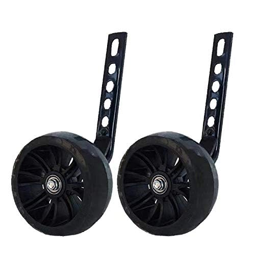 Image of training wheels flash mute wheel bicycle stabiliser mounted Kit compatible for bikes of 12 14 16 18 20 Inch, 1 Pair