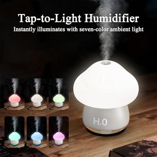 Humidificateur USB avec veilleuse intégrée pour bureau et maison