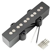 Fits 5-string J-Bass style electric bass, neck position Classic vintage style J-Bass pickup, featuring Alnico V rods, brings 60's mellow bright Jazz sound, a truly authentic vintage tone that you would expect from high-end instruments Polepiece spaci...