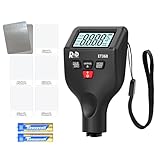 Lackmessgerät Auto RDINSCOS Schichtdickenmessgerät Autolack Lackdickenmessgerät für Auto Car Karosserie 0-1500μm LCD Display Für Eisen Aluminium und Zinkdetektion