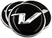 V Logo Wheel Cap Emblem Overlay Set 4pc for Hyundai Veloster (Loden)