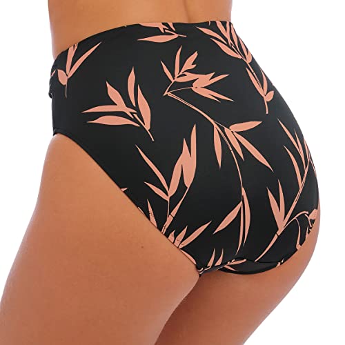 Fantasie Luna Bay High-Waist Bikini Bottom, L, Lacquered Black #TOP1