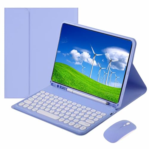 Clavier iPad Air 13 Pouces M3 M2 avec souris et étui intelligent porte-crayon