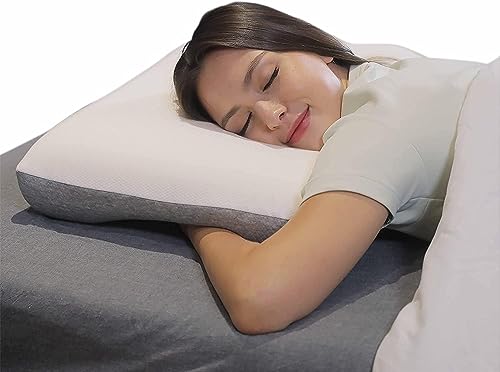 Upgraded Widen Design Neck Contour Cervical Orthopedic Pillow, Reversible Memory Foam Pillow, for Sleeping Side Back Stomach Sleeper, Ergonomic Bed Pillow for Neck Pain- Firm