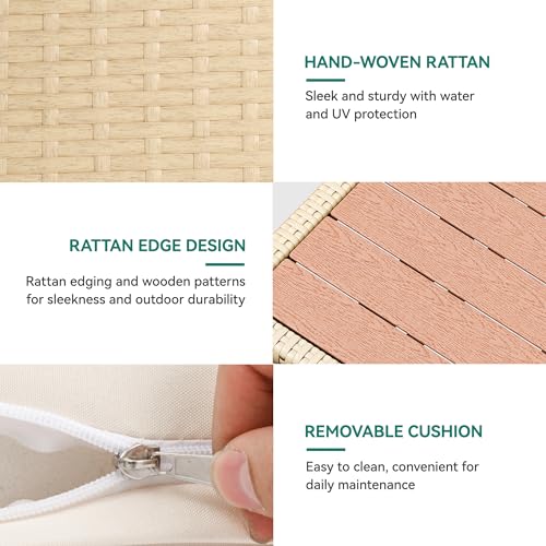 Yitahome MAYIH0000227MA Patio Wicker L-Shaped Furniture Set thumb #5