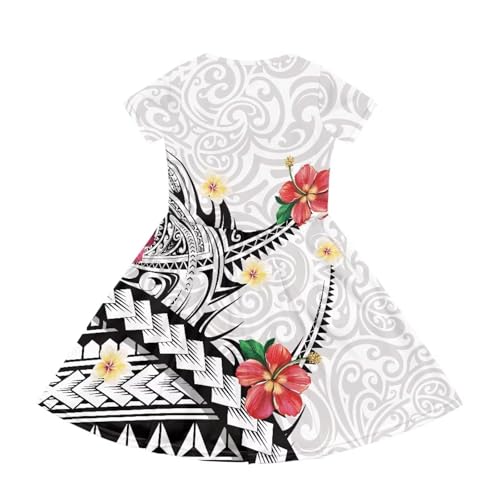 Girls Short Sleeve Dress 3D Print Unique Casual Kids Dresses Dresses for Kids 2-144