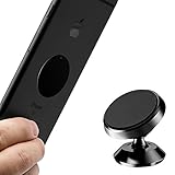 Magnetic Phone Car Mount Holder, MartsWOW Universal 360°Rotation Car Phone Dashboard Mount, Cell Phone Car Cradle for iPhone 8 / 8Plus / X, Samsung Galaxy S8 / Note 8 and Other Devices (Black)