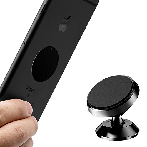 Magnetic Phone Car Mount Holder, MartsWOW Universal 360°Rotation Car Phone Dashboard Mount, Cell Phone Car Cradle for iPhone 8 / 8Plus / X, Samsung Galaxy S8 / Note 8 and Other Devices (Black)