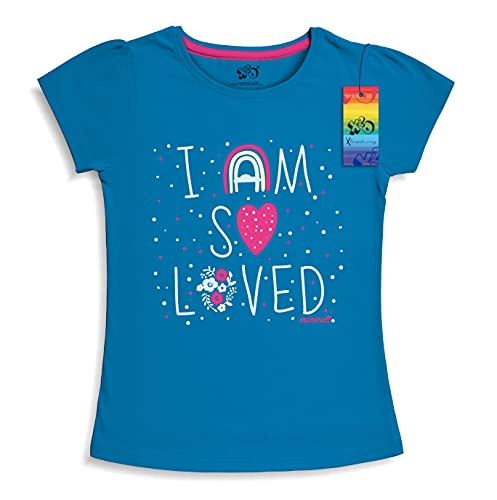 Image of X2O Girls Half sleeeves Cotton Tshirt with Cute Prints and Colorfull (Pink) (Pack of 5)
