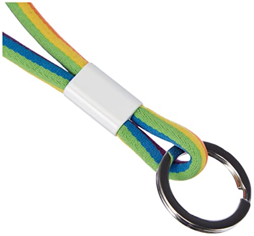 Pantone Design-Schlüsselband Key Chain Short, Schlüsselanhänger für Handgelenk, robust und farbenfroh, Pride Colors, Nylon, Kurz, 18617