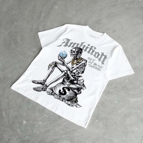 Image of DopeSkill Graphic Tee Streetwear Hip Hop Hypebeast Street Style Unisex T-Shirt Sneaker Colour Matching Shirts Horror Skeleton