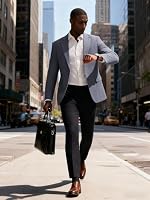 PJ PAUL JONES Sakko Herren 2 Knöpfe Leinen Blazer Business Jackett Modern – Ansicht 4