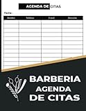  Agenda de Citas Barbería 2022: Libro de citas planificador para baberos o barberías  Libro Agenda para peluquería, estética y salones de belleza ... con horas, planificador de citas horario