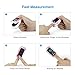 mibest OLED Finger Pulse Oximeter, O2 Meter, Dual Color White/Pink