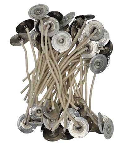 50 mechas Zinc Jess Mae preenceradas 3 pulg para velas
