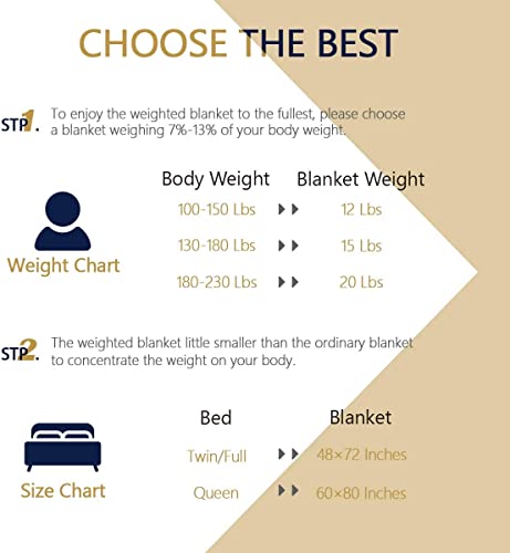 Cobertor pesado Mr.Sandman 6,8 kg para cama queen size, cobertor pesado de sherpa macia para adultos