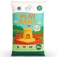 Pelle & Sol Soft Play Sand for Kids – Non-Toxic Fine Texture for Sandpit, Shell Pit, Water Table, Sensory Activity, Outdoor Play, Dog Area, Garden Use, Craft, Sand Job Projects