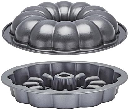 Baker's Advantage Fillables 2-Piece Non-Stick Pan, Set of 1, Fluted Bundt Cake, 9-Inch