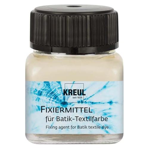 KREUL 98553 - Fixateur pour Couleurs Textiles Batik, 20 ML, améliore la résistance au Lavage
