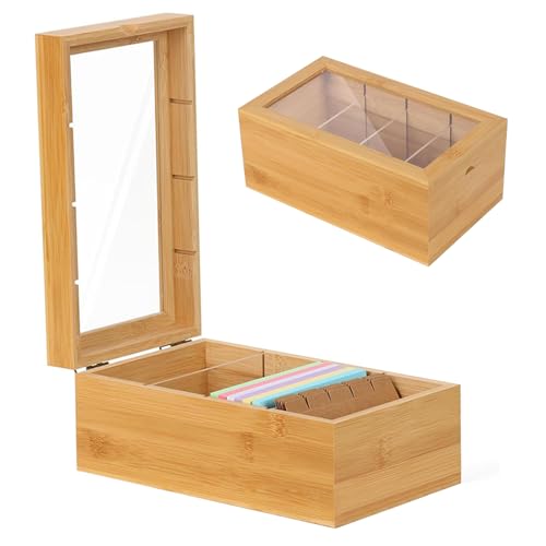 Boîte de prière en bambou 10x6x4in avec compartiment amovible