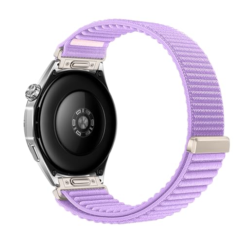 Image of XMUXI One Click 22mm Watch Band Compatible with Huawei Watch GT7 GT6 /GT5 /GT4 /GT3 /GT2 46mm Strap Quick Release 22mm for Forerunner 265 /255 /Venu 4 45mm /Venu 3 /Venu 2 /Vivoactive 4,Bip 6 Nylon Bands