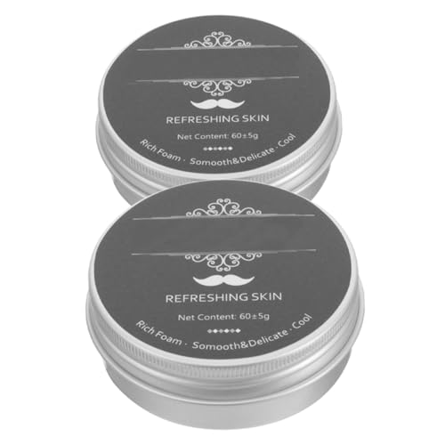 BIUDECO 2個性用 剃須鹸 薄荷 洗 髭剃り用 ズ い髭と 実現するソープ 髭剃り