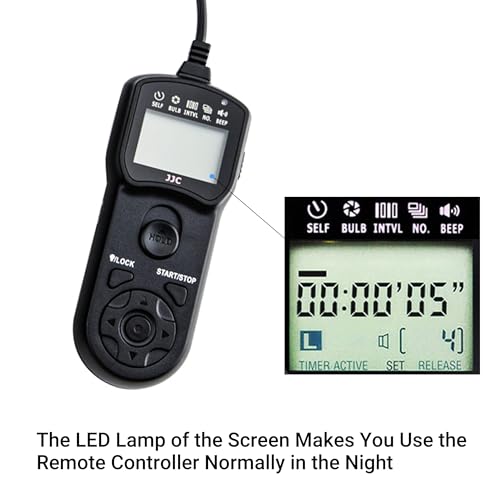 Image of JJC Timer Remote Control for Panasonic Lumix GH5,G85,G9,G7,GH5S,GH4,GH3,GH2,GX8,GX7,FZ2500,FZ2000,FZ100,FZ150,FZ200,FZ30,FZ50,G3,G5,G6,Replaces Panasonic DMW-RS1 /RSL1