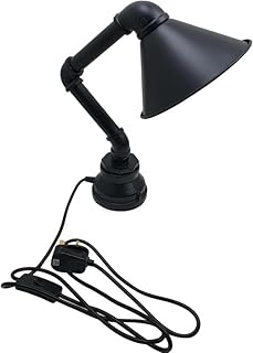 DC VOLTAGE Vintage Style Desk Light Innovative and Creative Lighting Water Pipe Table Lamps, Industrial Steampunk Retro Base E27 Holder Fitting Lighting