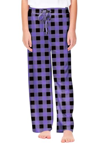 Image of Remimi Girl Boy Plaid Pants Drawstring Summer Casual Loose Bottoms 5-14 Years