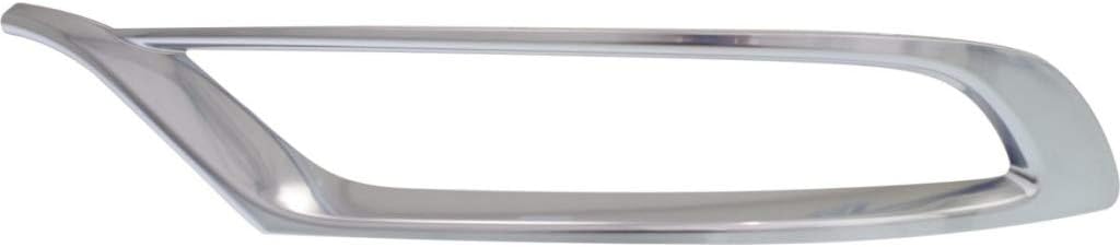 for Chrysler 300 Bumper Trim 2015-2020 Driver and Passenger Side Pair/Set Outer | Front | Center Applique | Platinum | Molding | Type 1 | CH1038166, CH1039166 | 5XV89SZ7AA, 5XV88SZ7AA