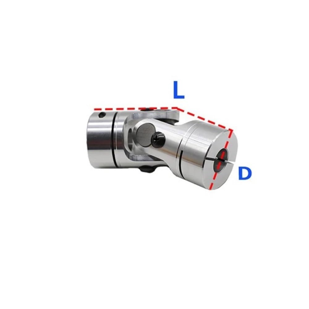 1 pièce D40 L138 Accouplement universel Cardan de précision à section unique Transmission à joint transversal télescopique Outils(12x15mm)