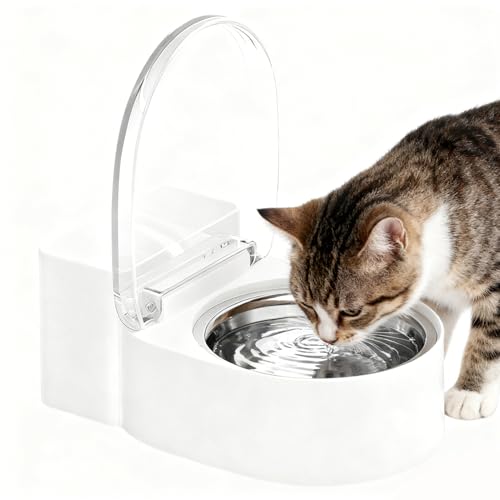 Mangiatoia per gatti StCat e supporto rialzato antiscivolo, design moderno con piedistallo, si adatta alla maggior parte delle mangiatoie automatiche e distributori d'acqua con ciotole adatte ai baffi
