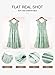 AlvaQ Womens Spring Summer Sundress Sleeveless Round Neck Maternity Dresses Casual Elastic Waist Ruffle Flowy Long Dress Fashion 2025 Green Small