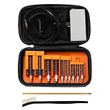 GRITR Multi-Caliber Gun Cleaning Kit - 12GA/20GA/.270/.44/.45 Cal Pistol, Rifle & Shotgun Cleaning Supplies with Durable EVA Case â€“ Brass Bore & Chamber Brushes, Flex Cable, Nylon Tips