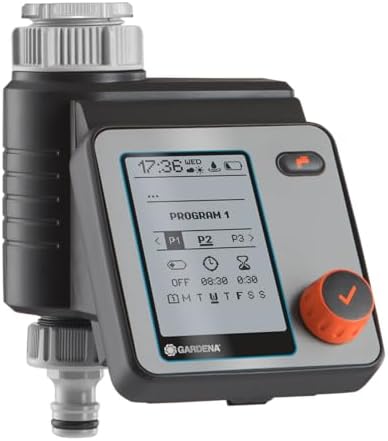 Bild 2 - Gardena Bewässerungssteuerung Master: Automatische und zeitsparende Bewässerung, 6 Zeitpläne, LCD-Display, Water Now-Funktion, Safe-Stop (1892-20)