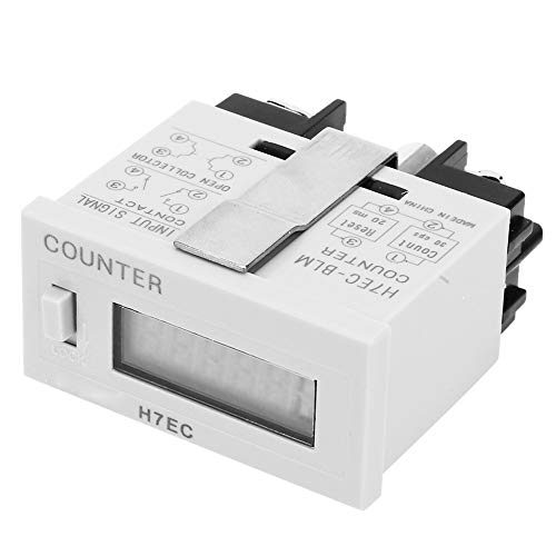 H7EC-BLM Digital Electrical Counter, Totalizer Without Voltage Input with 6-Digit LCD Display