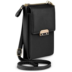 ONEFLOW Bliss Purse für Sony Xperia 1 VII Handytasche zum Umhängen Damen mit Portemonnaie, Handy Umhängetasche mit Geldbörse und Handyfach, Kleine Handtasche, Schwarz