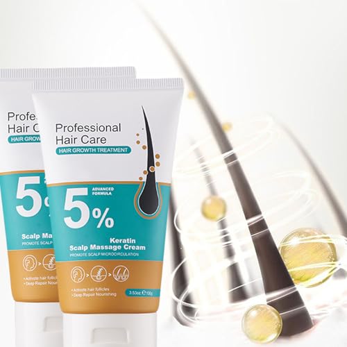 Image of Kormesic Professional Hair Care, 5% Hair Growth Scalp Massage Cream, Fast Regrowth & Strengthens Hair Roots, for Men & Women (3PCS)