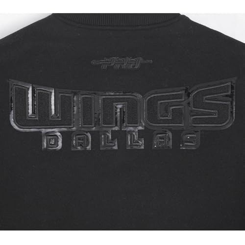 Image of Pro Standard Mens WNBA Classic Triple Black Varsity Jacket