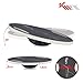 KM-Fit Balance Board rund | Therapie-Kreisel aus Holz | Gleichgewichtstrainer mit Handgriffen | Indoorboard, Wackelbrett für Koordinationstraining | Kraft- & Gleichgewichtstrainer